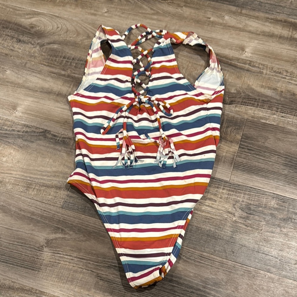 Montce Striped Multicolor One-Piece Swimsuit